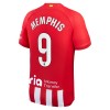 Camiseta de fútbol Atlético Madrid Memphis 9 Primera Equipación 23-24 - Hombre